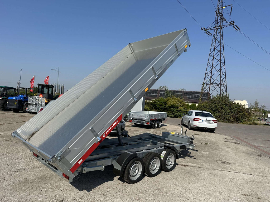 Remorque benne basculante à trois essieux Temared Tipper 3 500 kg