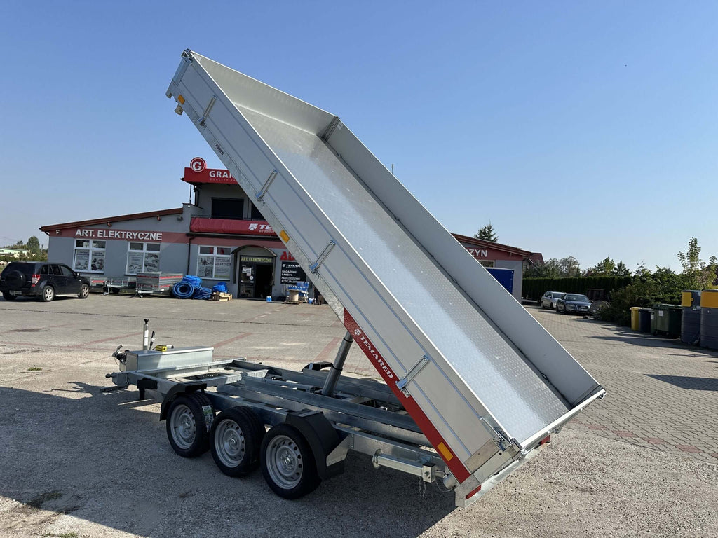 Remorque benne basculante à trois essieux Temared Tipper 3 500 kg