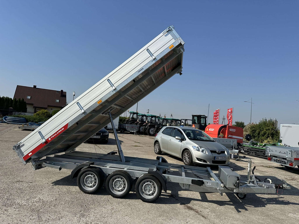 Remorque benne basculante à trois essieux Temared Tipper 3 500 kg