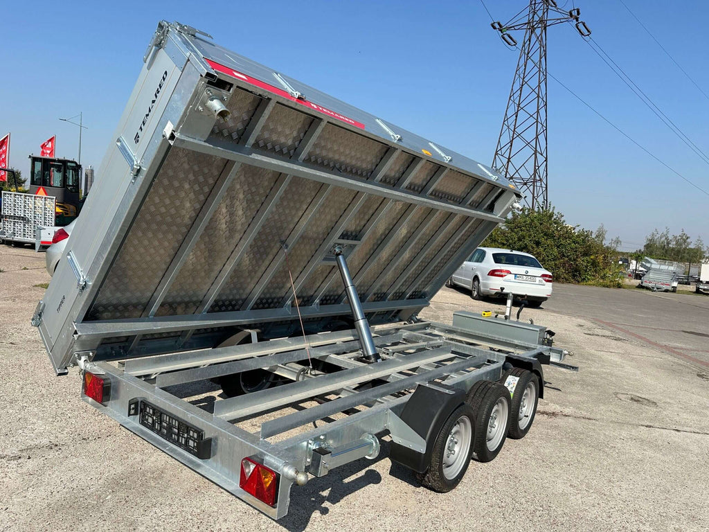 Remorque benne basculante à trois essieux Temared Tipper 3 500 kg