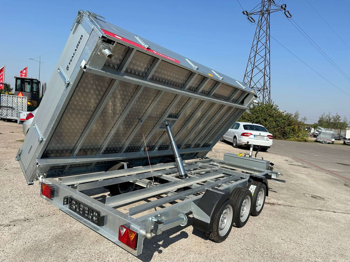 Remorque benne basculante à trois essieux Temared Tipper 3 500 kg