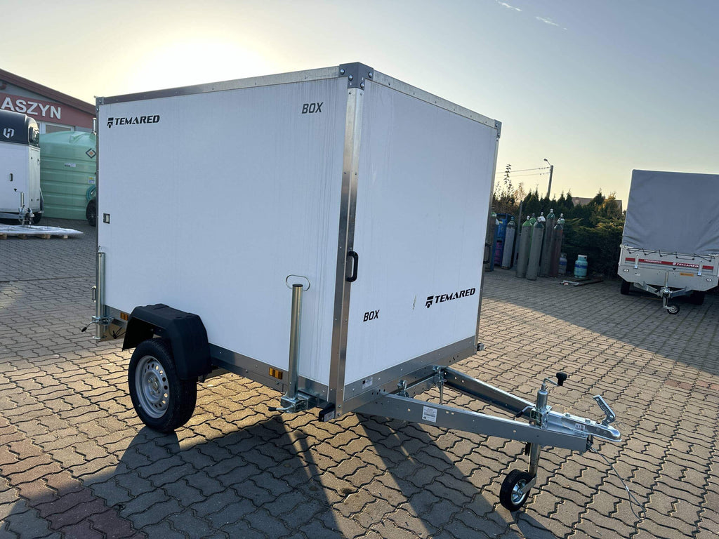 Remorque fourgon SMART BOX avec rampes Temared basculant 750kg