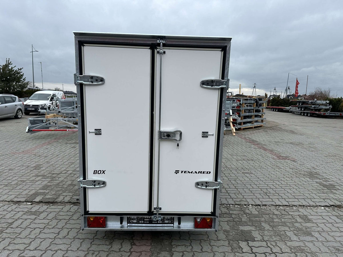 Remorque conteneur Furgon BOX Temared à deux essieux  750 kg