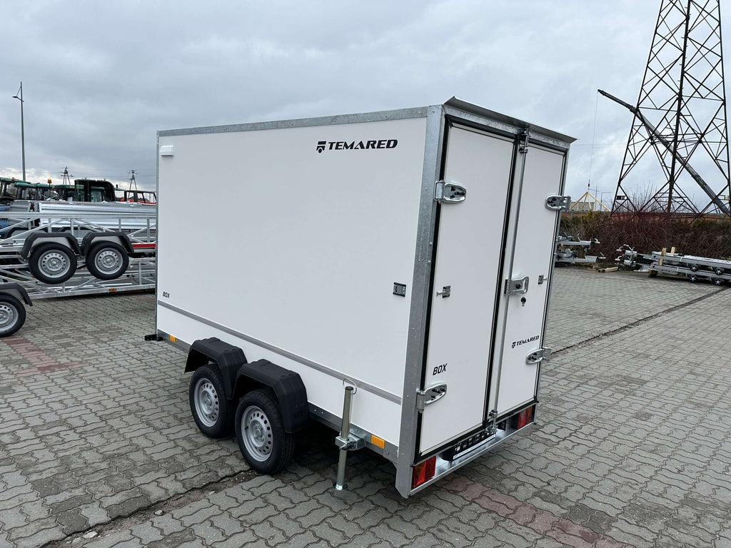 Remorque conteneur Furgon BOX Temared à deux essieux  750 kg