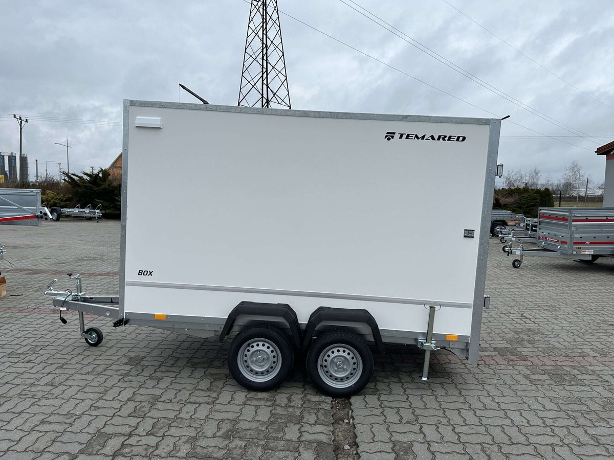 Remorque conteneur Furgon BOX Temared à deux essieux  750 kg