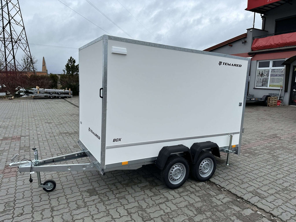 Remorque conteneur Furgon BOX Temared à deux essieux  750 kg