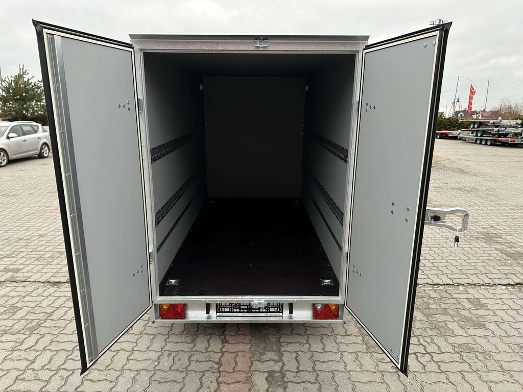 Remorque conteneur Furgon BOX Temared à deux essieux  750 kg
