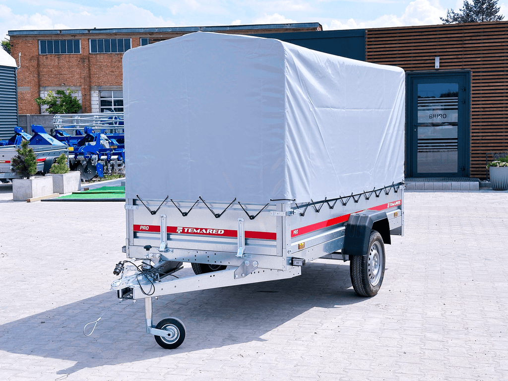 Remorque voiture simple essieu avec bâche 750 kg