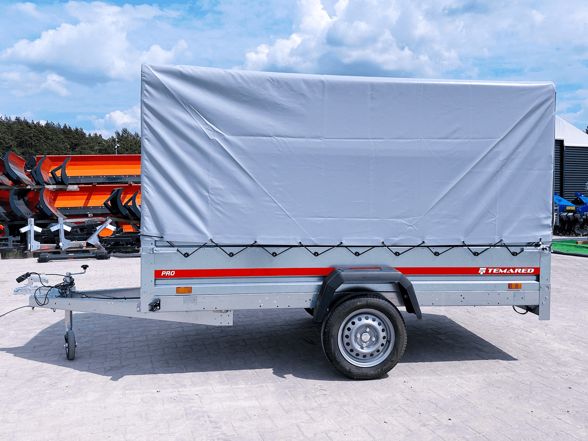 Remorque voiture simple essieu avec bâche 750 kg