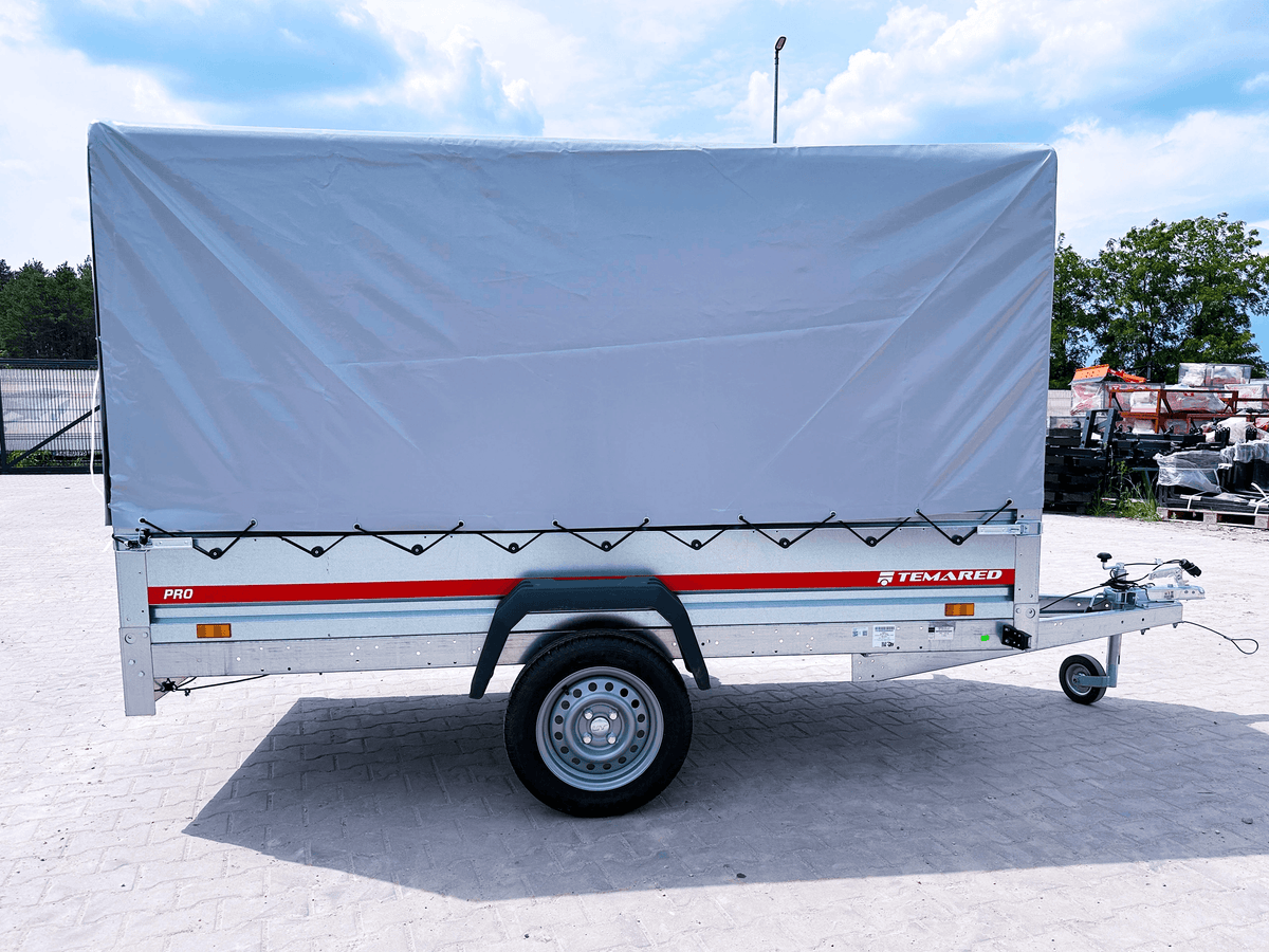 Remorque voiture simple essieu avec bâche 750 kg