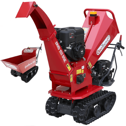Broyeur autotracté sur chenilles - brouette motorisée GeoTech-Pro BMS155 BS - Moteur B&S XR2100 - Neuf