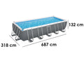 Bestway Power Steel 5612B - 640x274x132 cm - Piscine hors-sol
