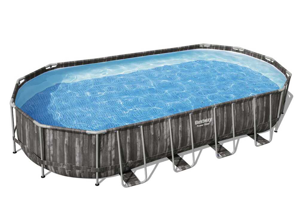 Bestway Power Steel 561ES - 732x366x122 cm - Piscine ovale