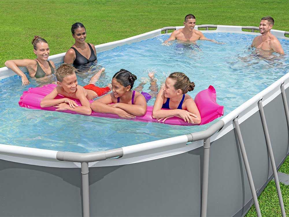 Bestway Power Steel 56710 - 549 x 274 x 122 cm - Piscine ovale
