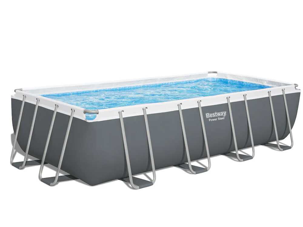 Bestway Power Steel Rectangulaire 56466 - 594x274x122 cm - Piscine hors-sol