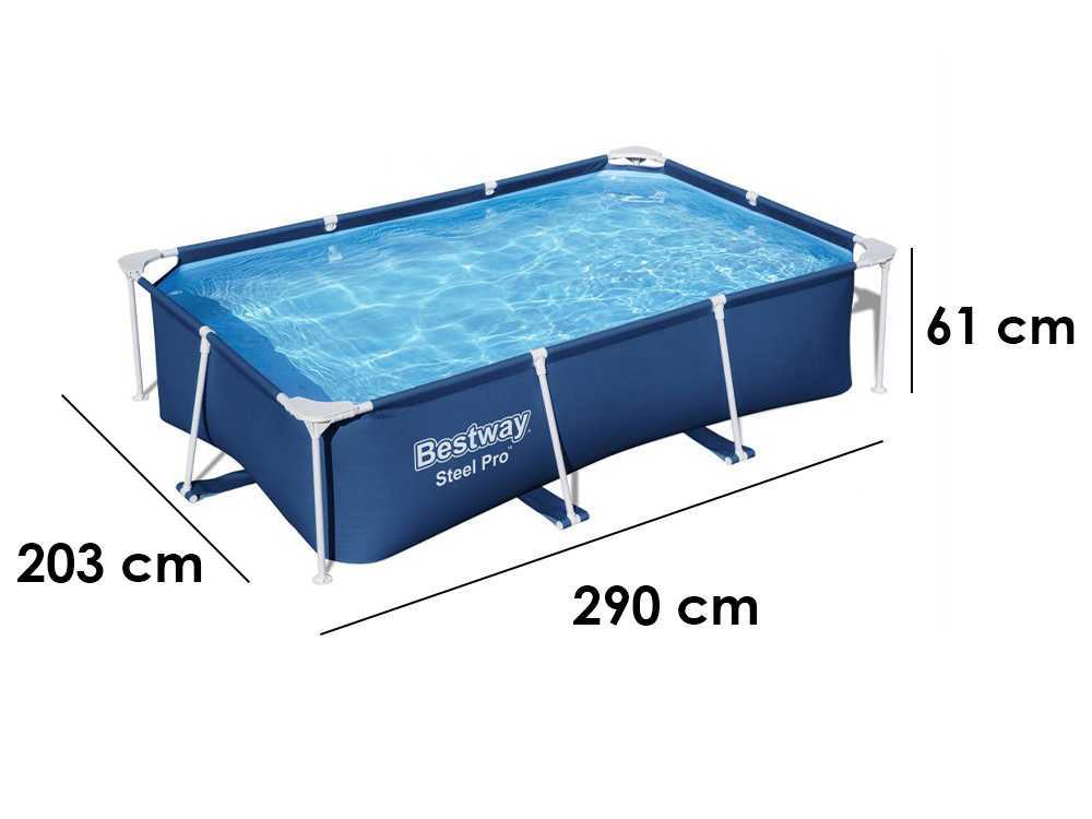 Bestway Steel Pro 56403 - 259x170x61 cm - Piscine hors-sol