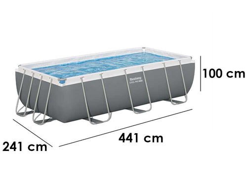 Bestway Steel Pro Max 56442 - 404x201x100 cm - Piscine hors-sol pour 5-6 personnes
