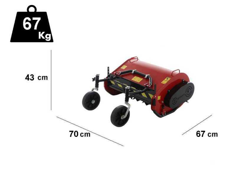 Broyeur pour motoculteur à 2 roues – largeur 60 cm – puissance min. 8 CV