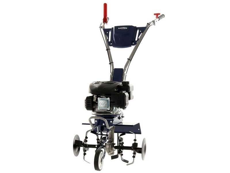 BullMach FLORA 40 – Motobineuse à essence 4,5 CV, moteur Loncin 139 cm³