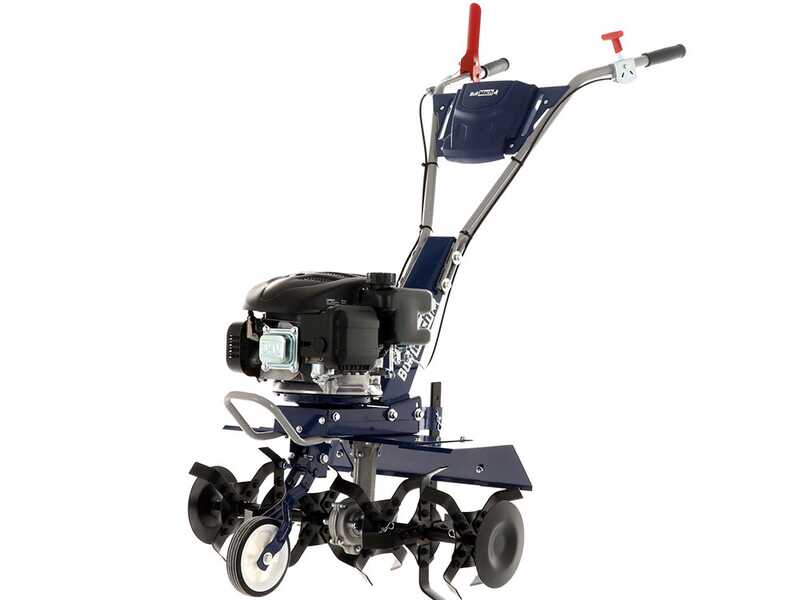 BullMach FLORA 60 – Motobineuse à essence 4,5 CV, moteur Loncin 139 cm³, fraise 68 cm