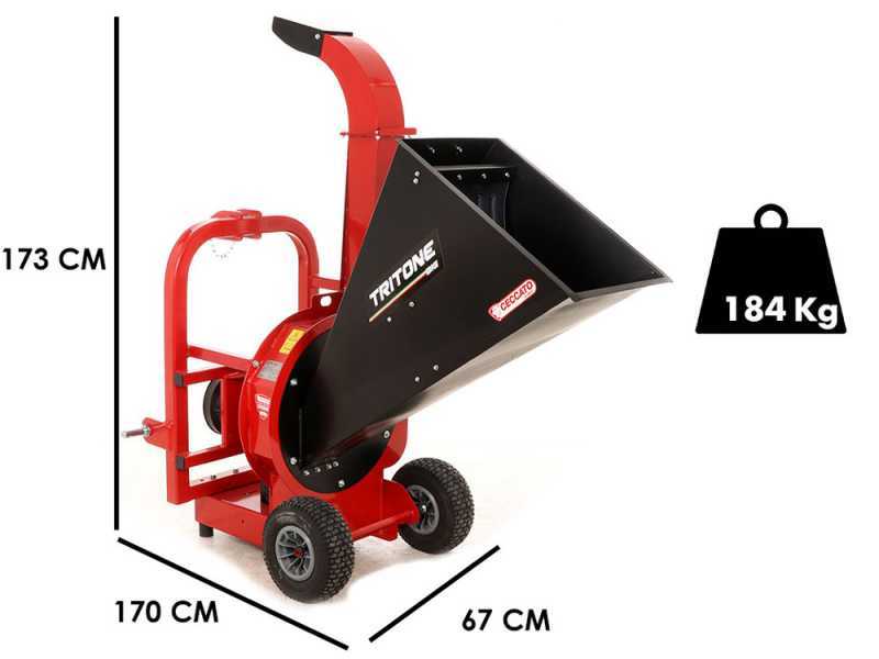 Ceccato Tritone BIG PTO – Broyeur de branches à tracteur