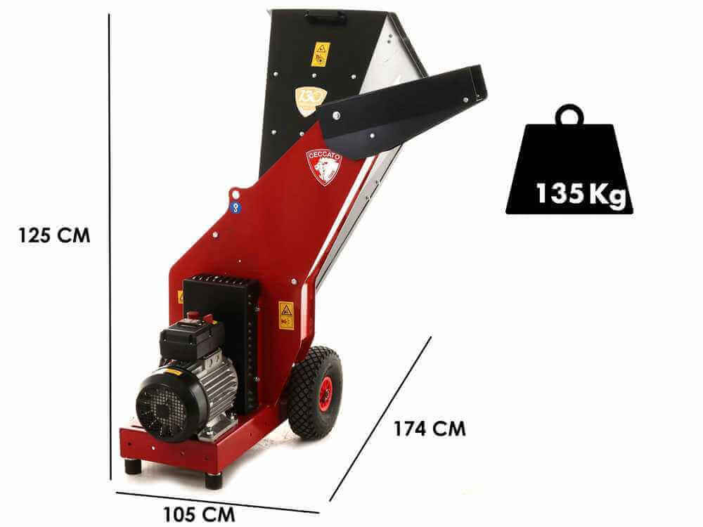 Broyeur avec moteur électrique Ceccato Tritone Maxi Electric - Triphasé 7.5 CV-Neuf