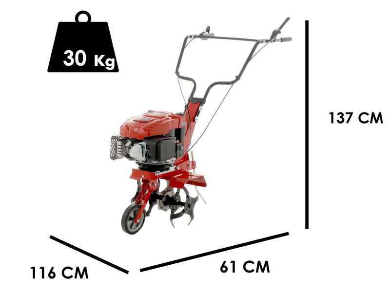 Einhell GC-MT 2536 – Motobineuse à essence, moteur 150 cm³