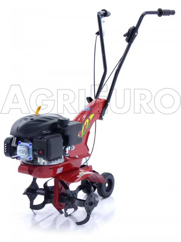 Eurosystems Z2 – Motobineuse à essence 4 CV, moteur Loncin 123 T, 1 vitesse