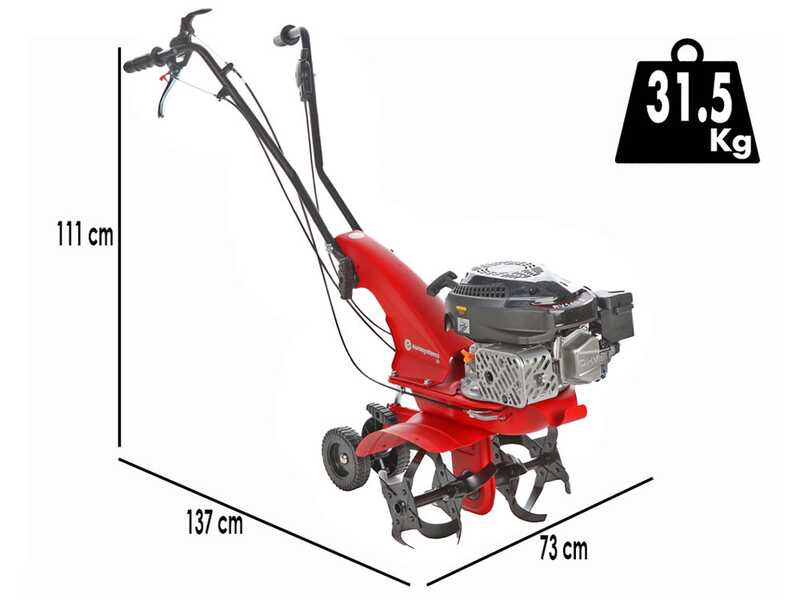 Eurosystems Z2 RM – Motobineuse à essence, moteur Rato RV145