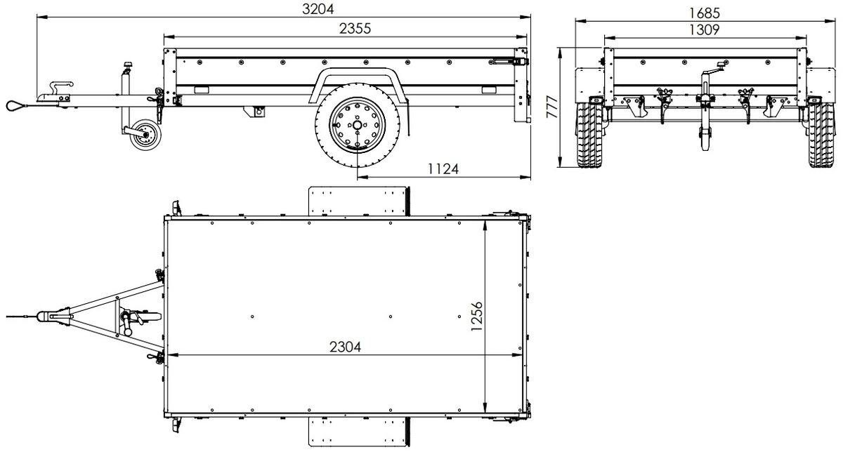 Remorque routière Garden Trailer 230 KIPP