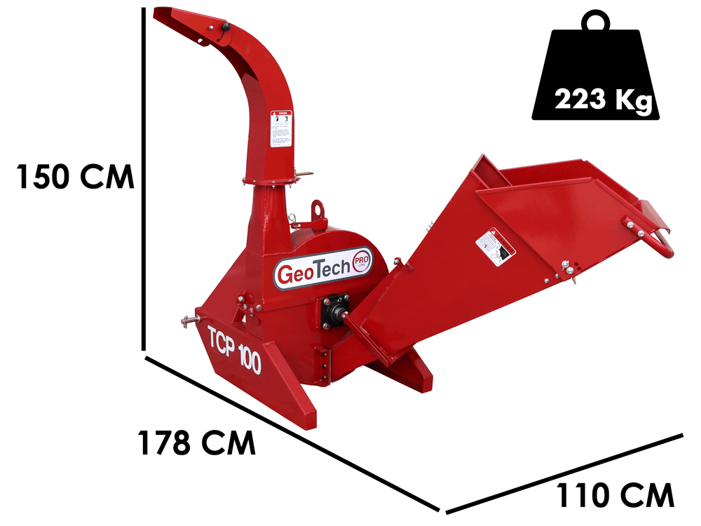Broyeur de branches à tracteur GeoTech Pro TCP 100 - Neuf
