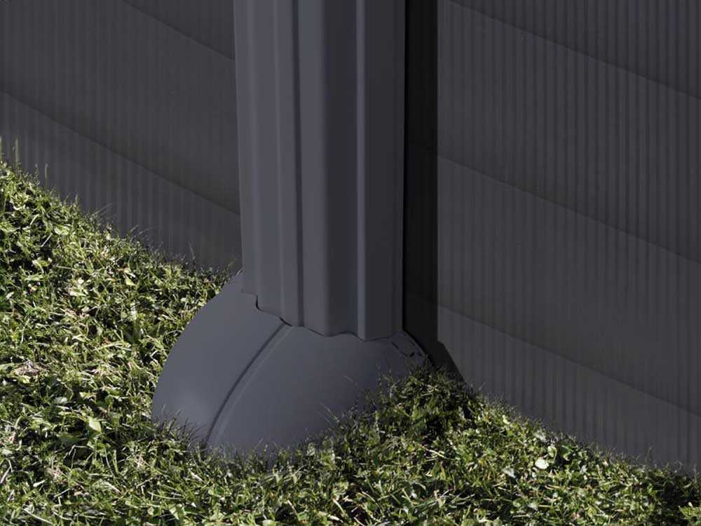 Détail structure Gre Anthracite Ø460x120 cm