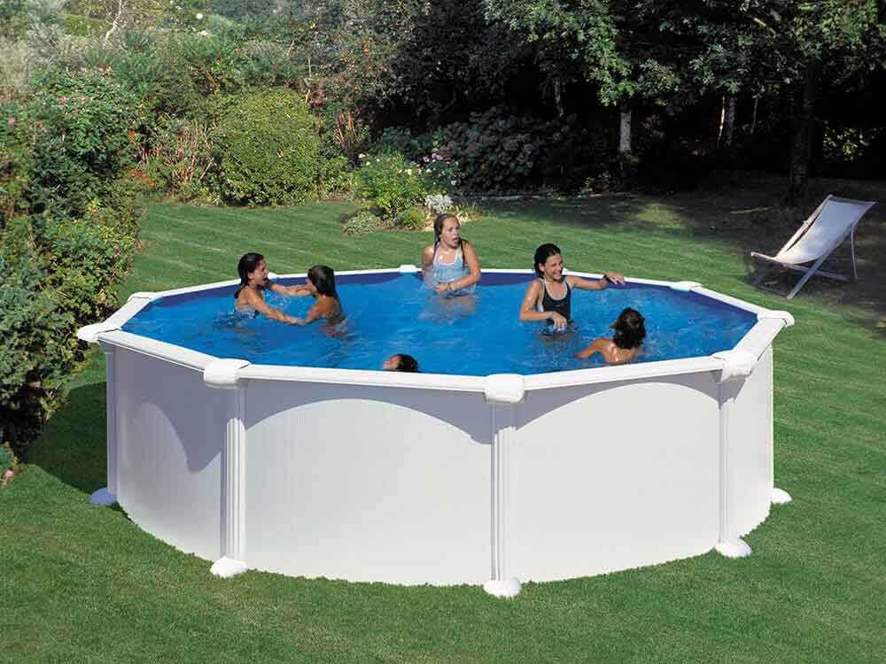 Piscine ronde Gre Atlantis Ø460x132 cm vue d'ensemble