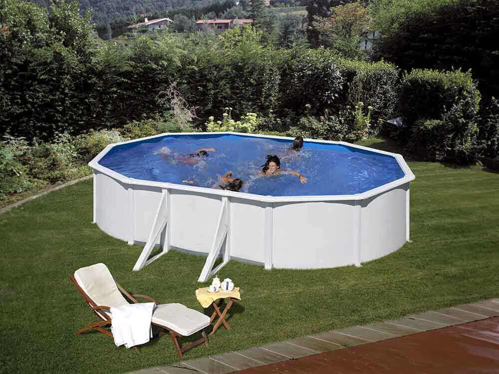 Piscine ovale Gre Fidji 610x375x120 cm vue d'ensemble