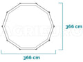 Piscine ronde Intex Prisma Frame 26716NP diamètre 366 cm profondeur 99 cm