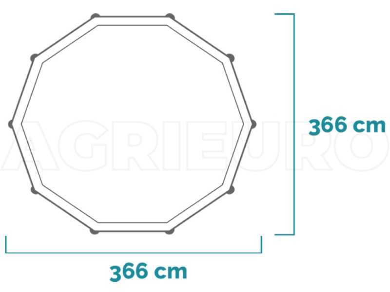 Piscine ronde Intex Prisma Frame 26716NP diamètre 366 cm profondeur 99 cm