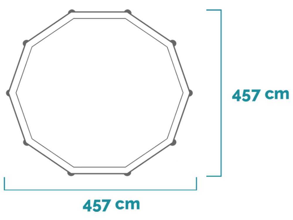 Piscine ronde Intex Prisma Frame 26724NP diamètre 457 cm vue d'ensemble
