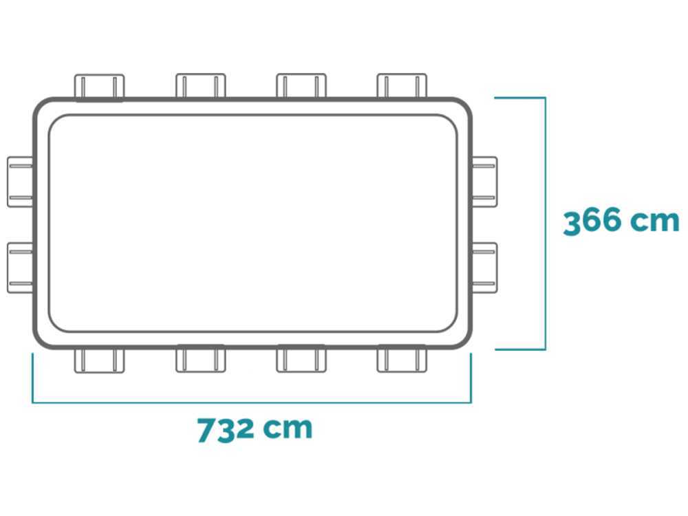 Piscine hors-sol Intex Ultra XTR Frame 26368NP avec kit volleyball vue d'ensemble