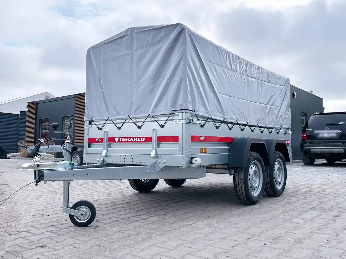 Remorque voiture à deux essieux avec bâche  300-750 kg