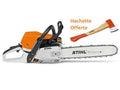 Tronçonneuse STIHL MS 362 C-M avec 2 chaines D'origine et une hachette de bucheron STIHL AX6