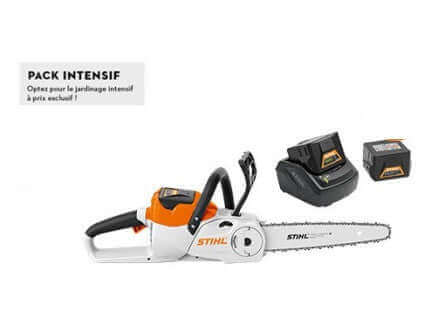 Tronçonneuse STIHL MSA 120 C-B pack intensif avec 2 X AK 20 + AL 101