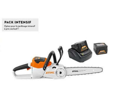 Tronçonneuse STIHL MSA 140 C-B pack intensif avec 2 X AK 30 + AL 101